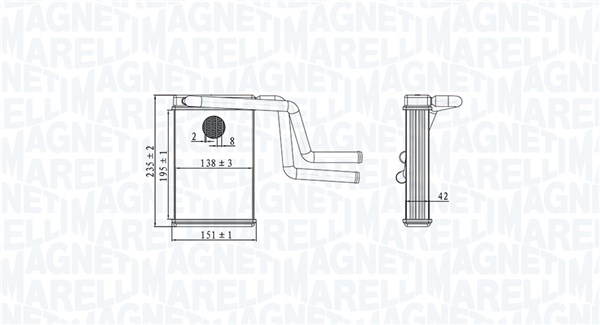 Magneti Marelli Kachelradiateur 350218487000