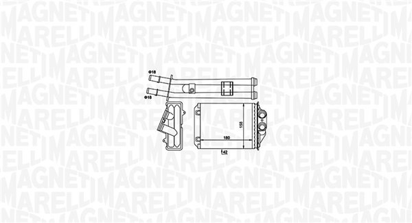 Magneti Marelli Kachelradiateur 350218491000