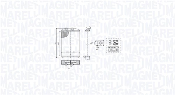 Kachelradiateur Magneti Marelli 350218519000