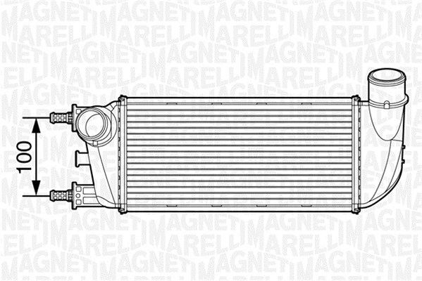 Interkoeler Magneti Marelli 351319201490