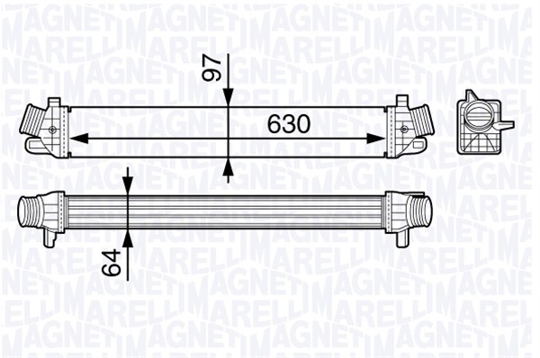 Interkoeler Magneti Marelli 351319202980