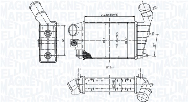 Interkoeler Magneti Marelli 351319204460