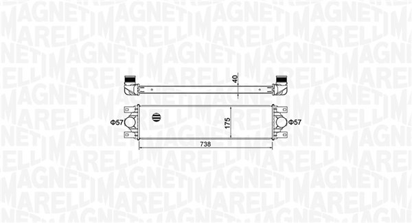 Interkoeler Magneti Marelli 351319204790