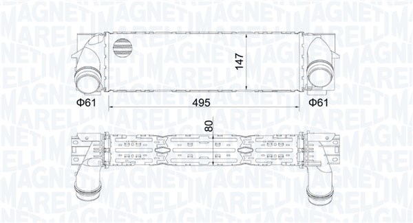 Interkoeler Magneti Marelli 351319205610