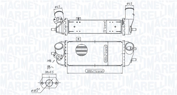 Interkoeler Magneti Marelli 351319205700