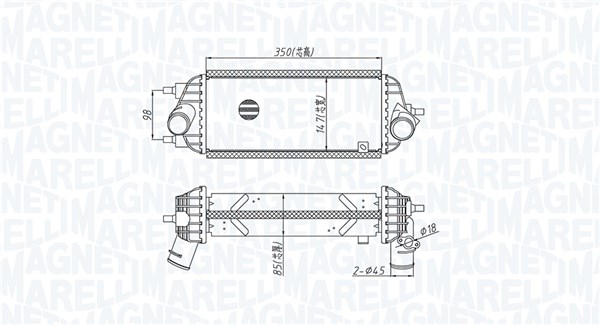 Interkoeler Magneti Marelli 351319205720