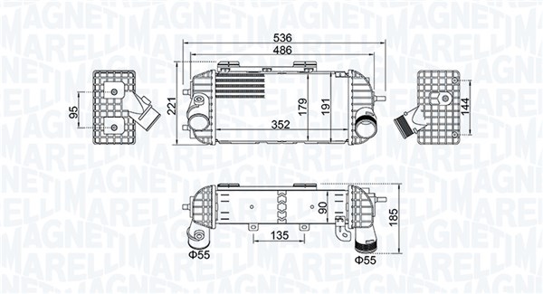 Interkoeler Magneti Marelli 351319205760