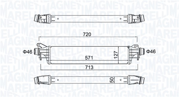 Interkoeler Magneti Marelli 351319205880