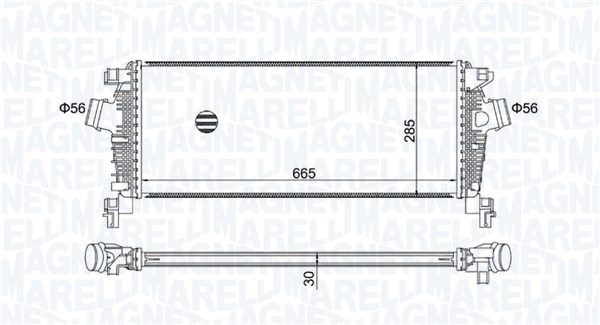 Interkoeler Magneti Marelli 351319205890