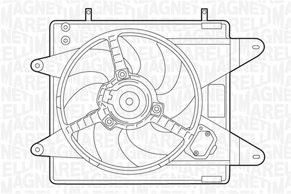 Ventilatorwiel-motorkoeling Magneti Marelli 069422004010