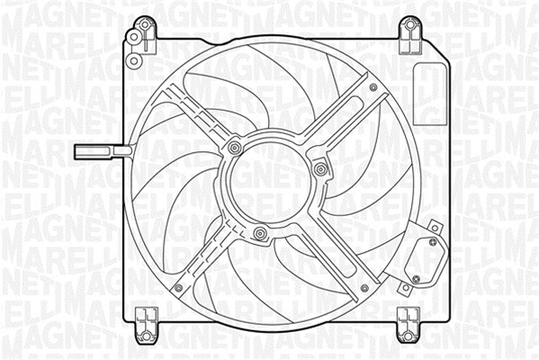 Ventilatorwiel-motorkoeling Magneti Marelli 069422008010