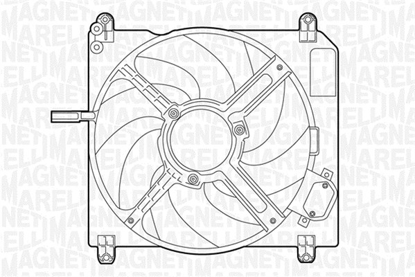 Ventilatorwiel-motorkoeling Magneti Marelli 069422010010