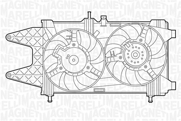 Ventilatorwiel-motorkoeling Magneti Marelli 069422013010