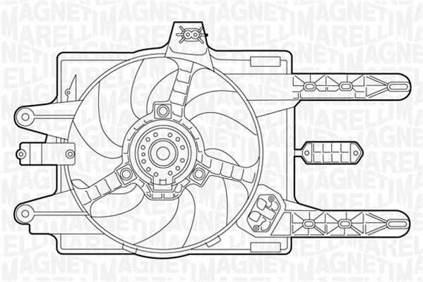 Ventilatorwiel-motorkoeling Magneti Marelli 069422014010