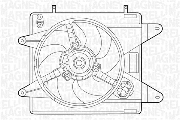 Ventilatorwiel-motorkoeling Magneti Marelli 069422015010