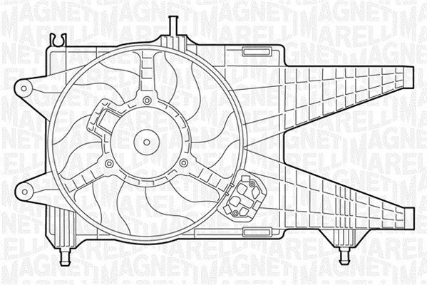 Ventilatorwiel-motorkoeling Magneti Marelli 069422020010