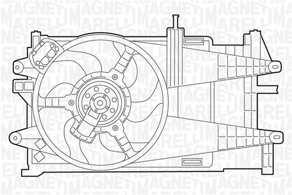 Ventilatorwiel-motorkoeling Magneti Marelli 069422022010