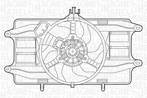 Ventilatorwiel-motorkoeling Magneti Marelli 069422024010
