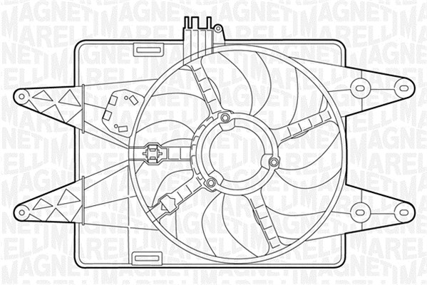 Ventilatorwiel-motorkoeling Magneti Marelli 069422025010