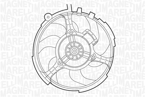 Ventilatorwiel-motorkoeling Magneti Marelli 069422030010