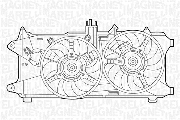 Ventilatorwiel-motorkoeling Magneti Marelli 069422034010