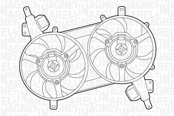 Ventilatorwiel-motorkoeling Magneti Marelli 069422039010