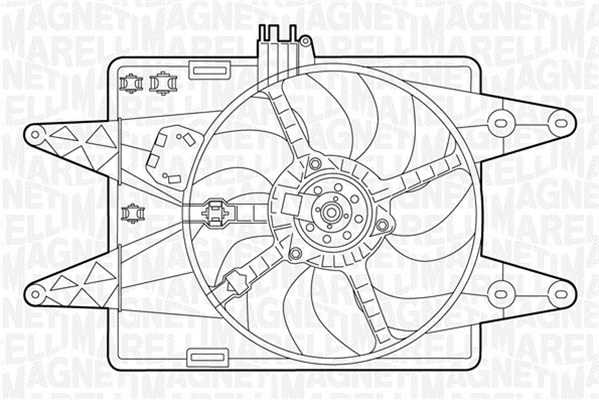 Ventilatorwiel-motorkoeling Magneti Marelli 069422040010