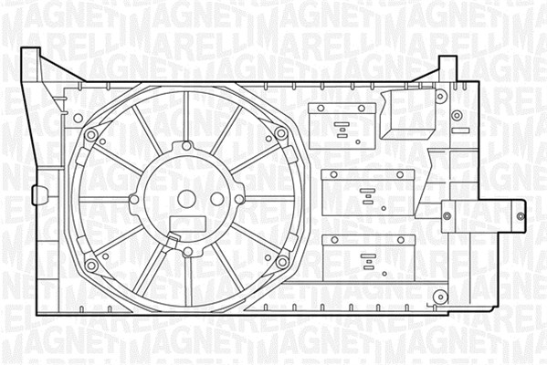 Ventilatorwiel-motorkoeling Magneti Marelli 069422043010