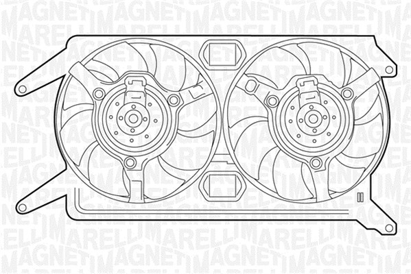 Ventilatorwiel-motorkoeling Magneti Marelli 069422243010
