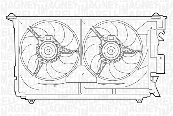 Ventilatorwiel-motorkoeling Magneti Marelli 069422283010