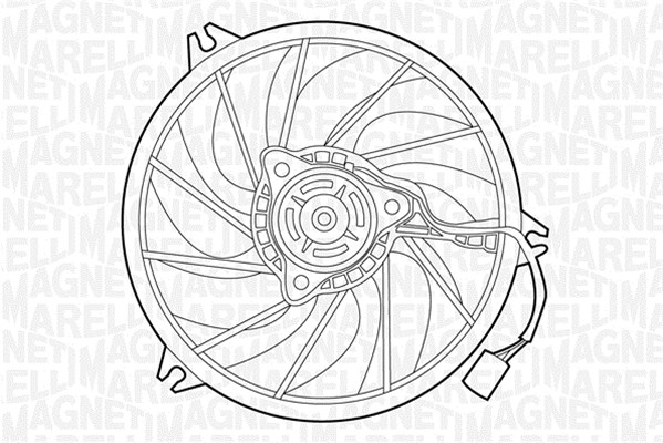 Ventilatorwiel-motorkoeling Magneti Marelli 069422303010