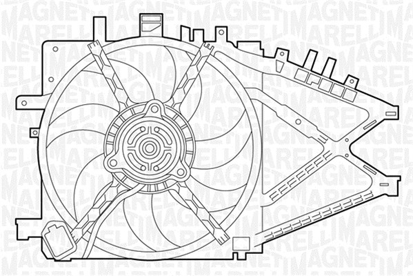 Ventilatorwiel-motorkoeling Magneti Marelli 069422338010