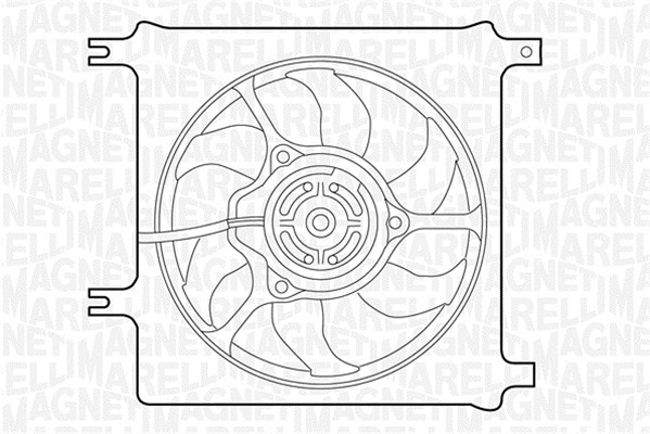 Ventilatorwiel-motorkoeling Magneti Marelli 069422356010