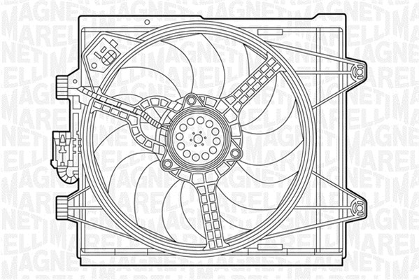 Ventilatorwiel-motorkoeling Magneti Marelli 069422451010