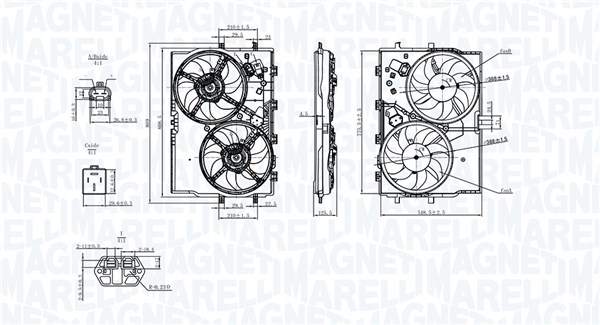 Magneti Marelli Ventilatorwiel-motorkoeling 069422578010