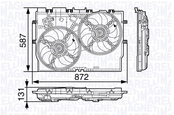 Ventilatorwiel-motorkoeling Magneti Marelli 069422584010