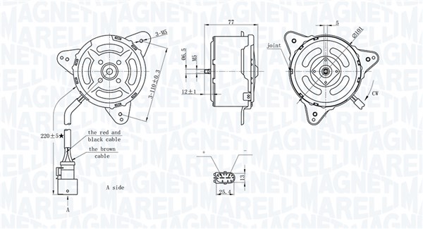 Magneti Marelli Ventilatorwiel-motorkoeling 069422717010