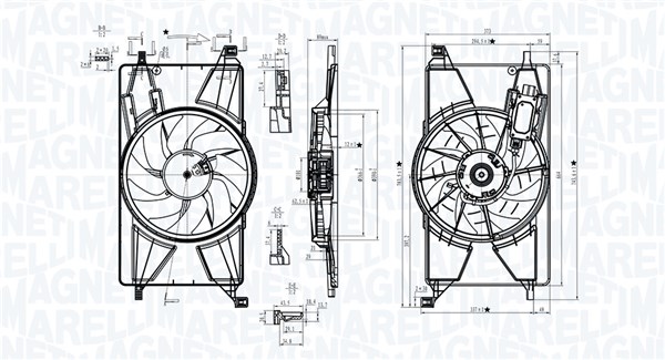 Ventilatorwiel-motorkoeling Magneti Marelli 069422834010