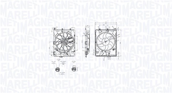 Ventilatorwiel-motorkoeling Magneti Marelli 069422849010