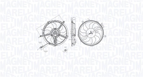 Ventilatorwiel-motorkoeling Magneti Marelli 069422851010