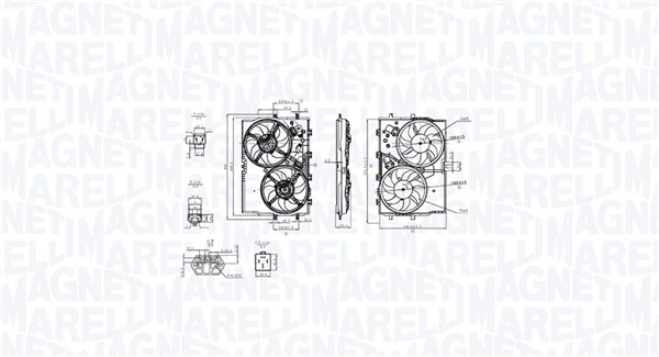 Ventilatorwiel-motorkoeling Magneti Marelli 069422853010