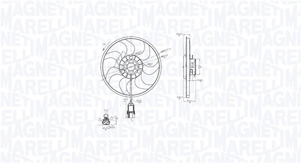 Ventilatorwiel-motorkoeling Magneti Marelli 069422861010