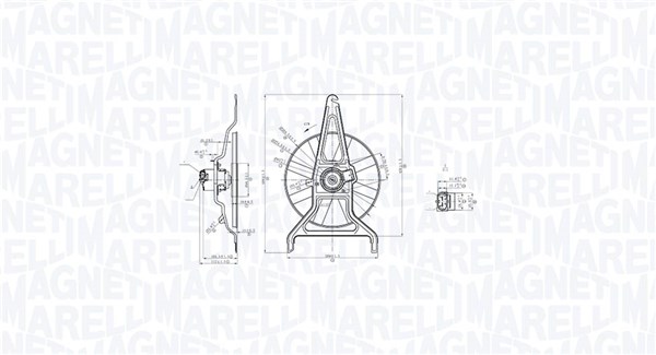 Ventilatorwiel-motorkoeling Magneti Marelli 069422867010