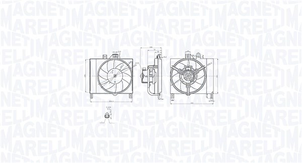 Ventilatorwiel-motorkoeling Magneti Marelli 069422873010