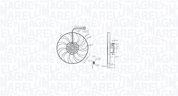 Ventilatorwiel-motorkoeling Magneti Marelli 069422886010