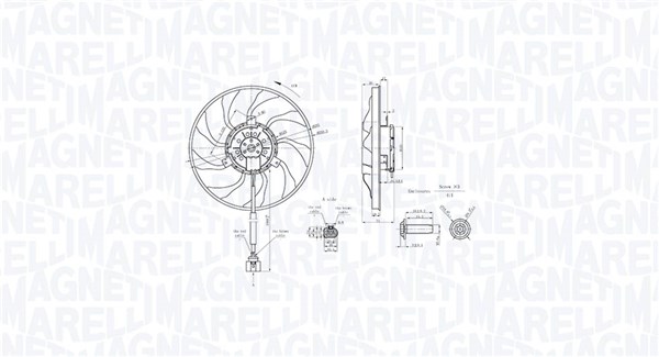 Ventilatorwiel-motorkoeling Magneti Marelli 069422890010