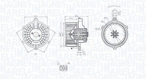 Magneti Marelli Kachelventilator 069412352010