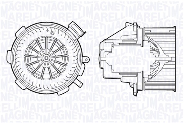 Kachelventilator Magneti Marelli 069412700010