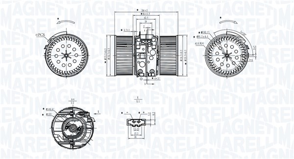 Kachelventilator Magneti Marelli 069412748010