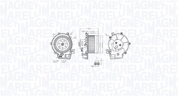 Kachelventilator Magneti Marelli 069412763010